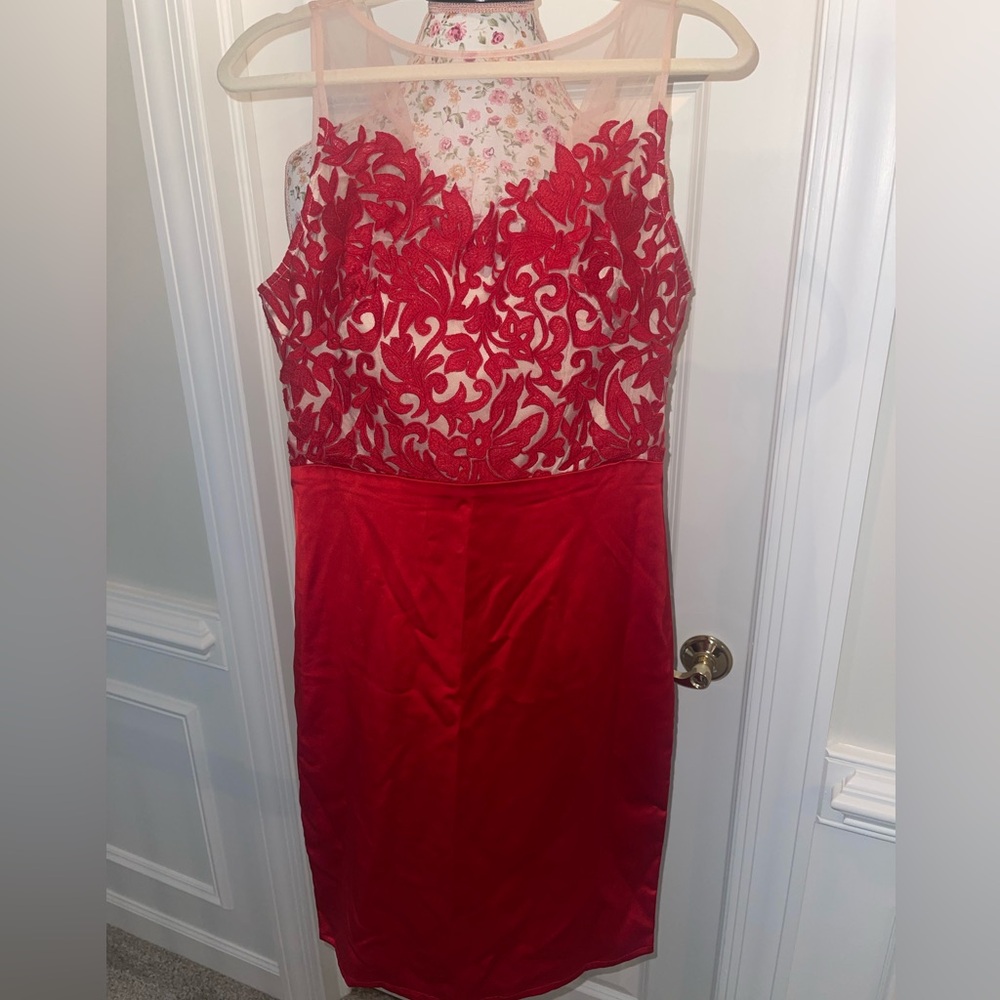 Bebe Floral Lace Dress Size 8